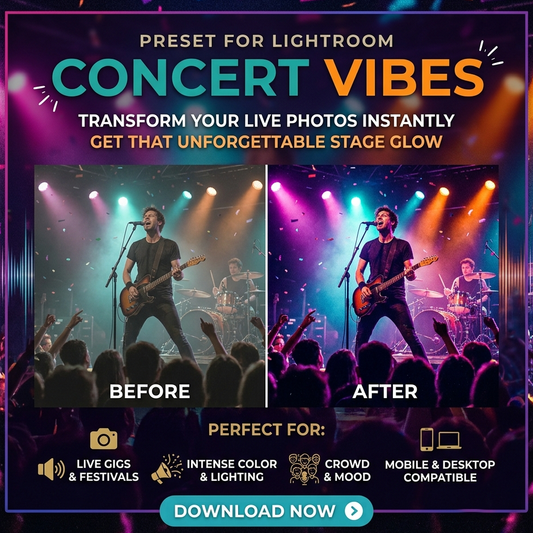 Concert Vibes Presets Pack Lightroom