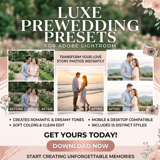 Prewedding Presets Pack Lightroom