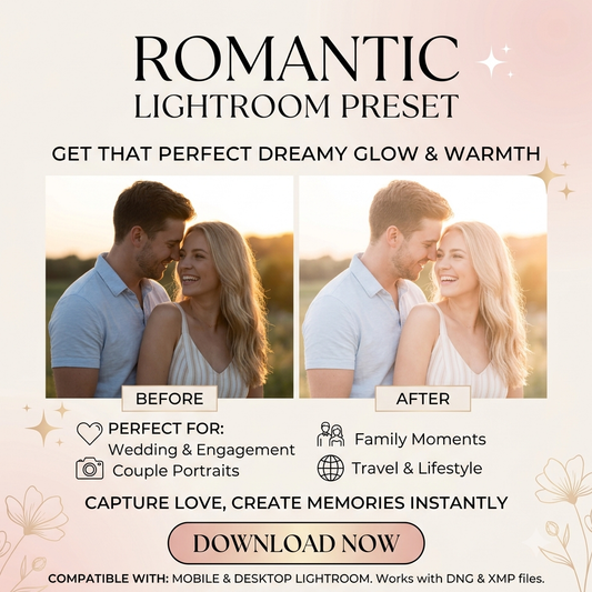 Romantic Presets Pack Lightroom