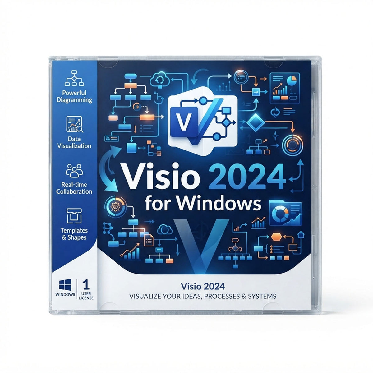 Visio 2024 Profesional Product Key License Full version 1 PC